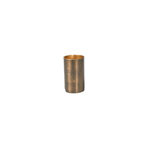 Magnetic candle holder for taper candles from Speedtsberg in antique brown metal