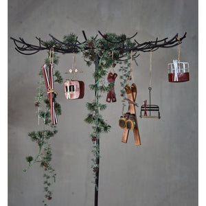 Ski til dekoration 28 cm lange