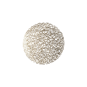 Guldfarvet dækkeserviet med hulmønster fra Speedtsberg