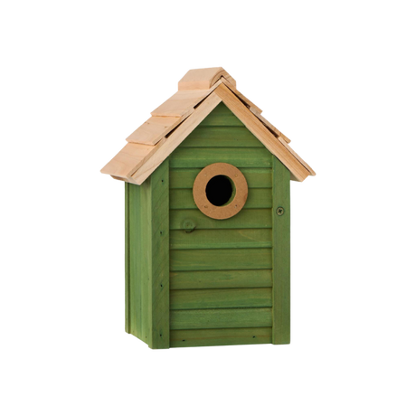 Ib Laursen fuglehus i grøn malet fyrretræ