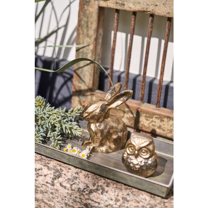 Guldfarvet ugle 8 cm høj