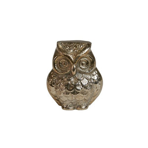 Gold-colored owl 8 cm high