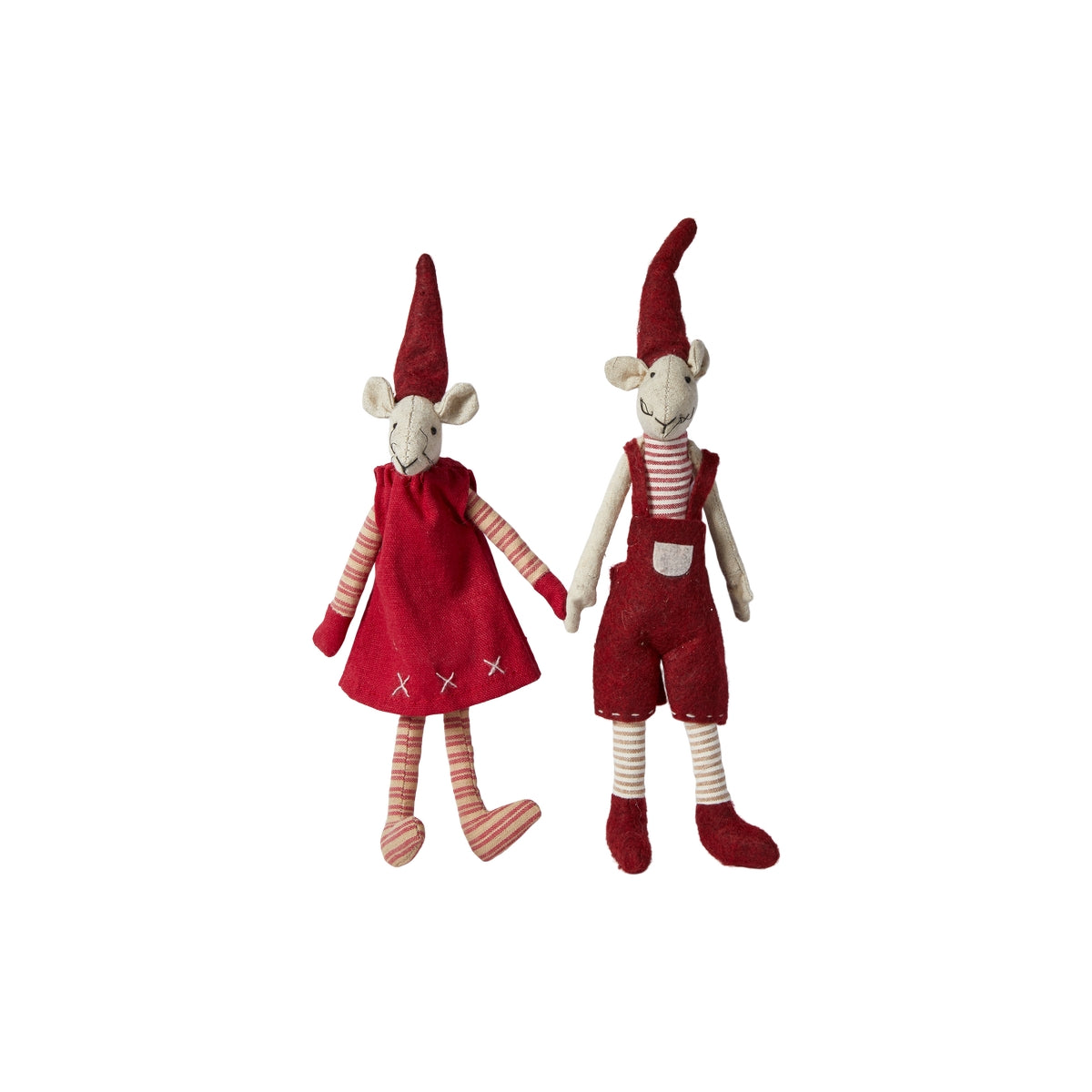 Noa & Nelli dolls with magnets, 20 cm tall, from Speedtsberg, in soft fabric