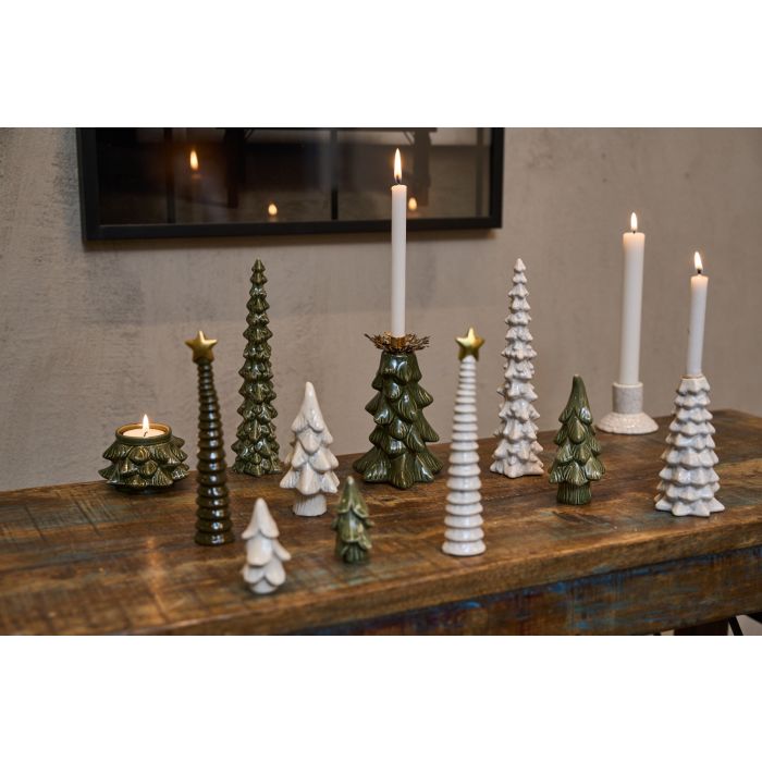 Grantræ i keramik grønt