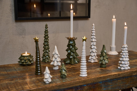 Ceramic candlesticks and Christmas trees from Speedtsberg