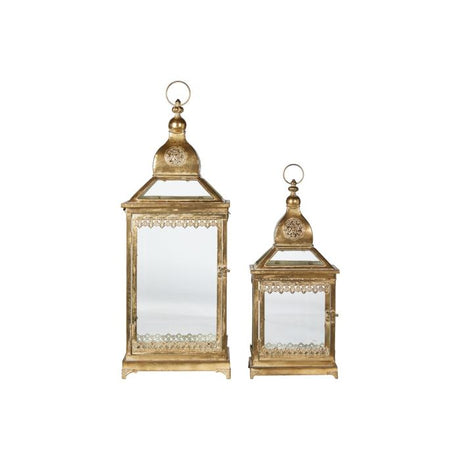 Lanternesæt guldfarvet