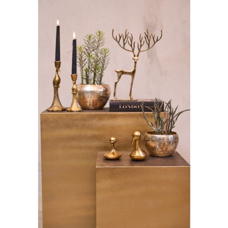 Lysestage påfugl 18 cm høj