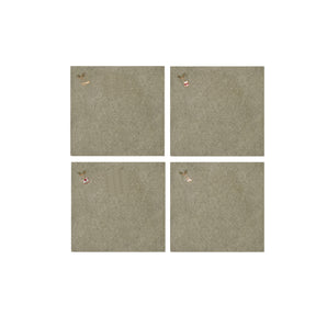 Cloth napkins with embroidered Christmas motifs on a gray-green background from Speedtsberg
