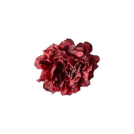 Pæon med klips rød