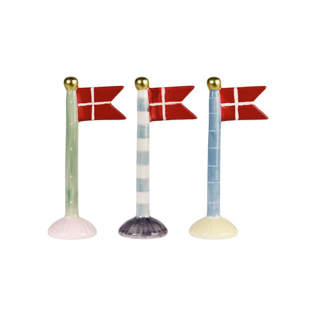 Flag 19 cm højt i keramik fra Speedtsberg