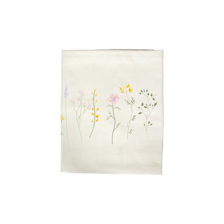 Dug med blomsterbroderi 140 cm x 240 cm fra Speedtsberg