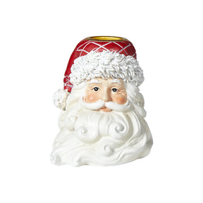Santa candlestick for taper candles in polyresin by Speedtsberg