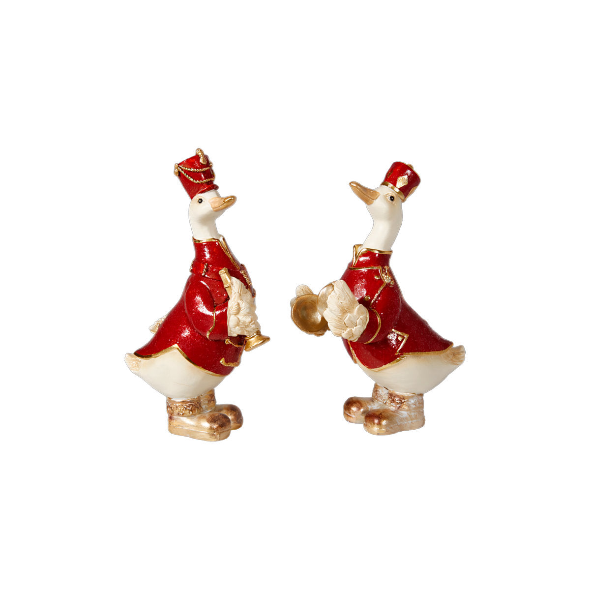Christmas duck musical figurine made of polyresin from Speedtsberg