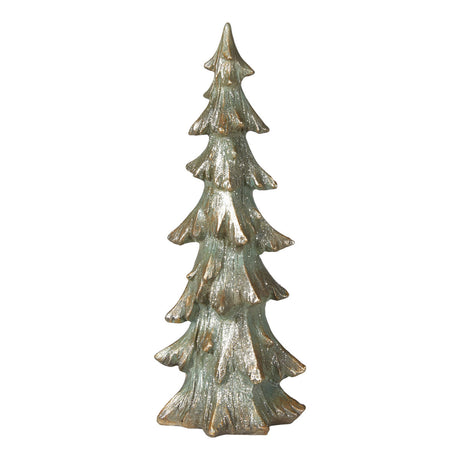 Green fir tree with glitter, 27 cm tall, polyresin, from Speedtsberg