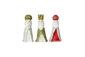 Ceramic wise men figurines, 9 cm tall, from Speedtsberg