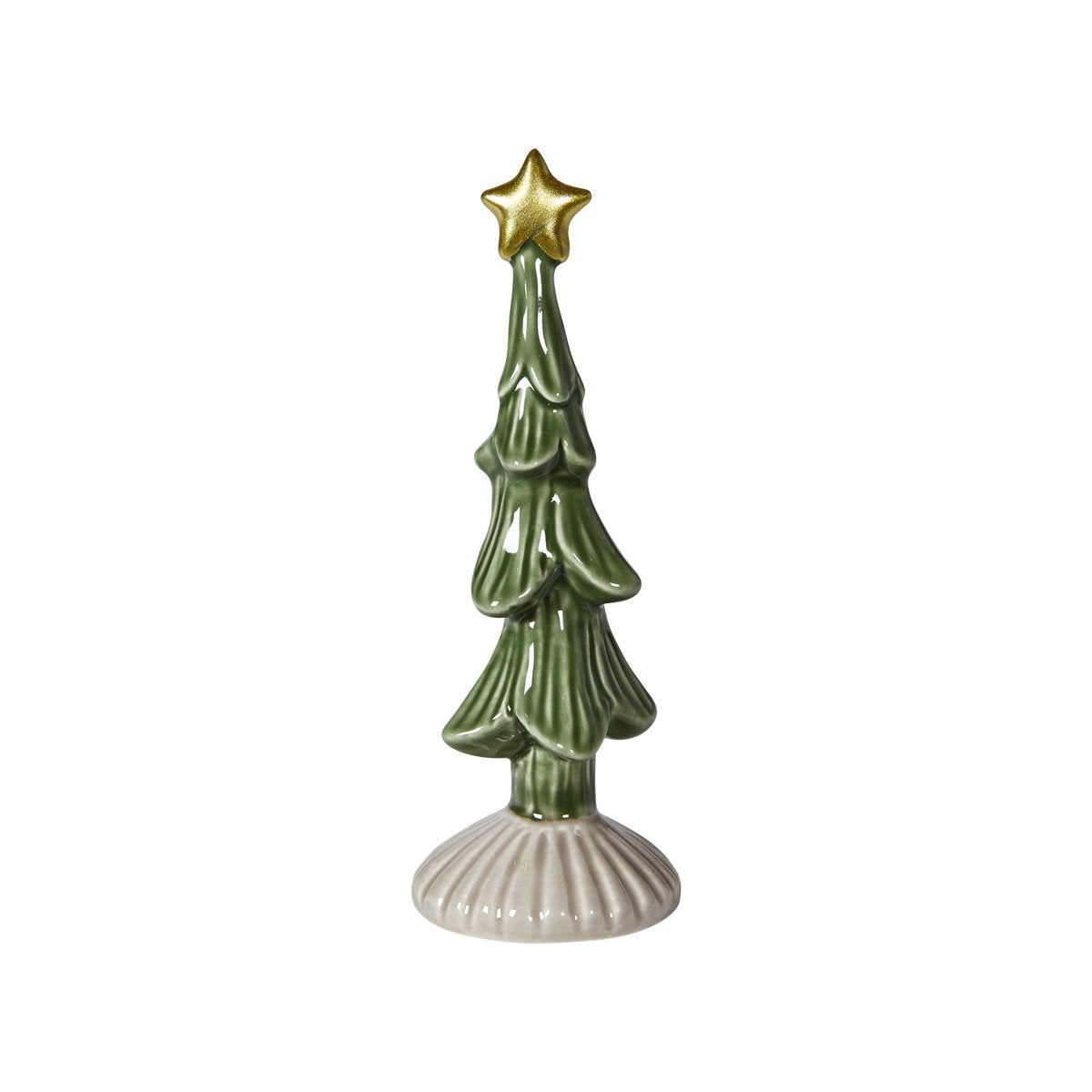 Christmas tree with ceramic star, 15 cm tall, from Speedtsberg