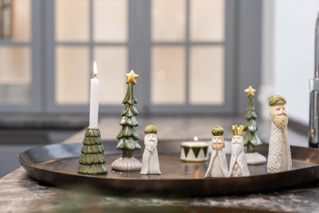 Tray with ceramic Christmas ornaments from Speedtsberg