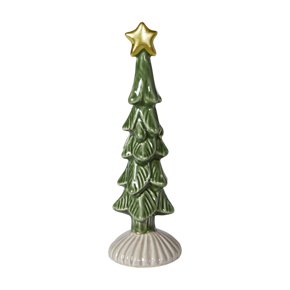 Christmas tree with ceramic star, 18 cm tall, from Speedtsberg