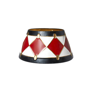 Metal cover for Christmas tree stand with drum pattern, 41 cm diameter, from Speedtsberg