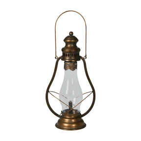 Storm lantern with bulb in antique bronze-colored metal from Speedtsberg