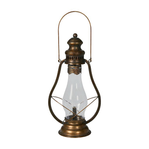 Storm lantern with bulb in antique bronze-colored metal from Speedtsberg