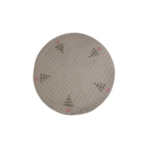 Quilted Christmas tree skirt with embroidery, 120 cm diameter, from Speedtsberg