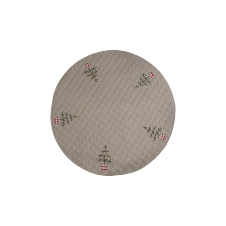 Quilted Christmas tree skirt with embroidery, 120 cm diameter, from Speedtsberg