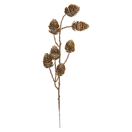 Artificial branch with cones, 43 cm long, from Speedtsberg