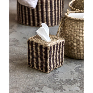 Kurv til lommetørklæder fra House Doctor  med lommetørklæde i