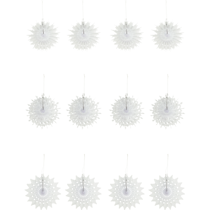 House Doctor Paper decorations 15 cm in dia 12-pack