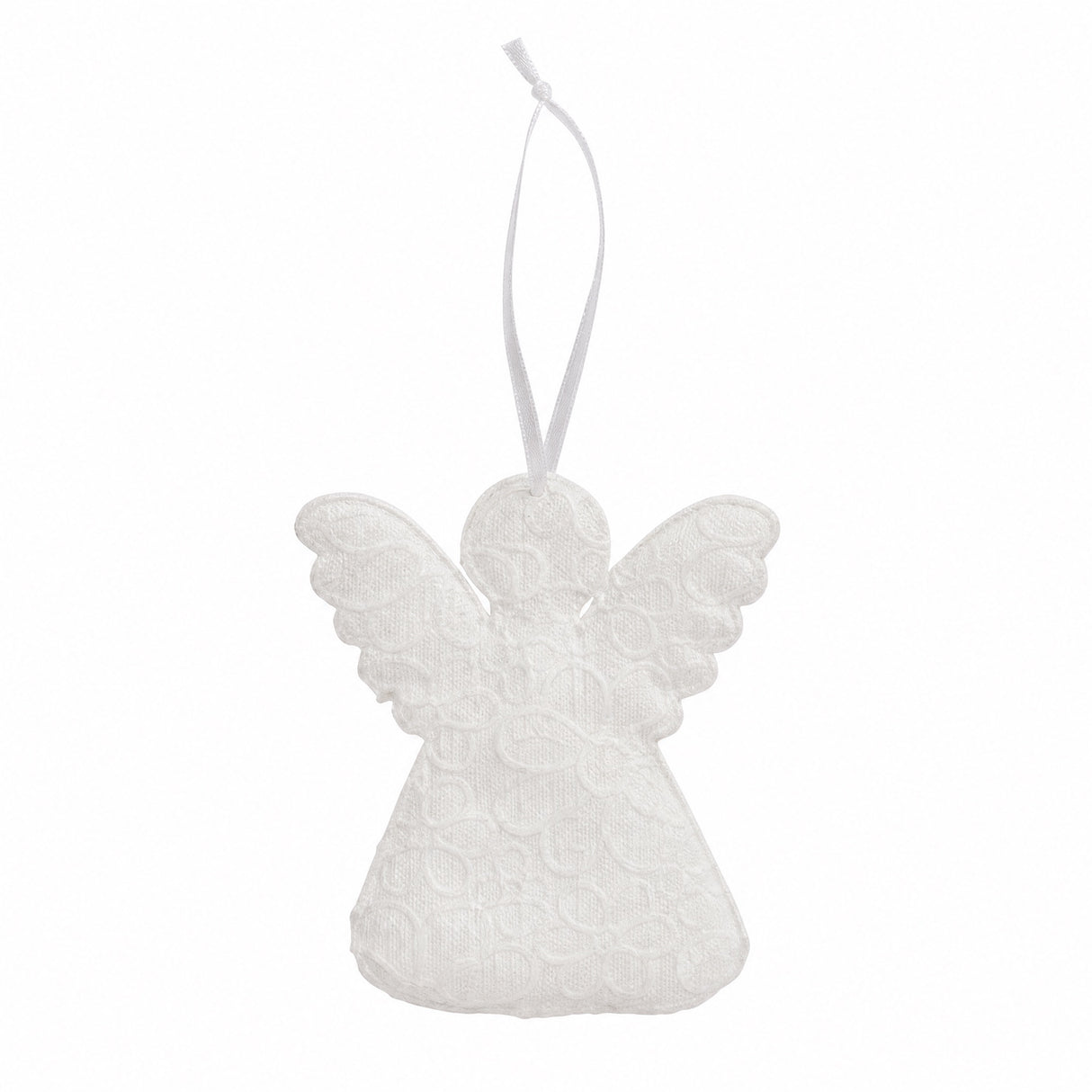Angel with embroidery anglaise for hanging