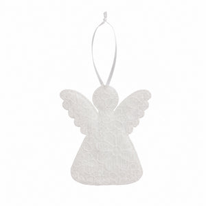 Angel with embroidery anglaise for hanging