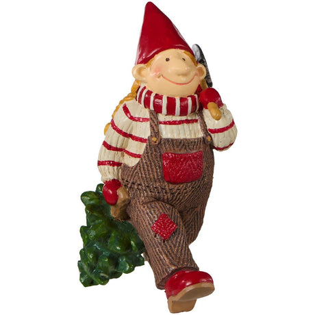 Ribe gnome Freja with Christmas tree from Ib Laursen