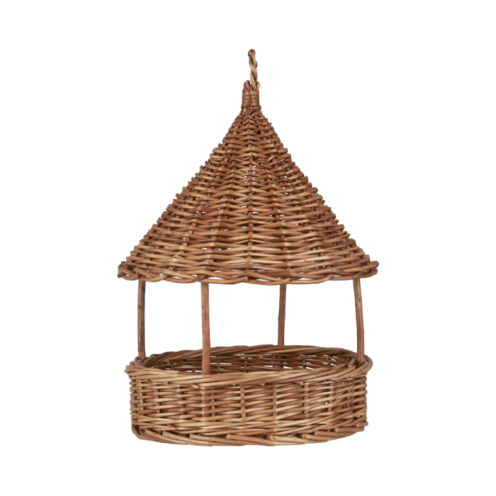 Fuglefoderhus i flettet pil fra Ib Laursen