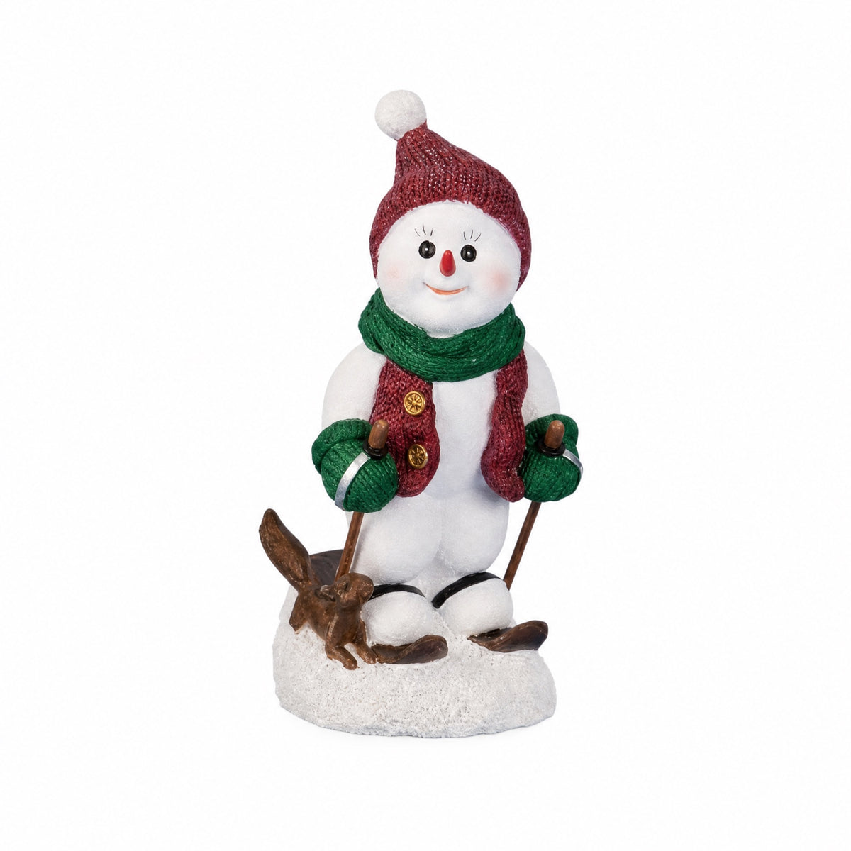 Snowman on skis or snowboard