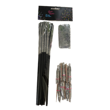 Partypose med sugerør og paraplyer