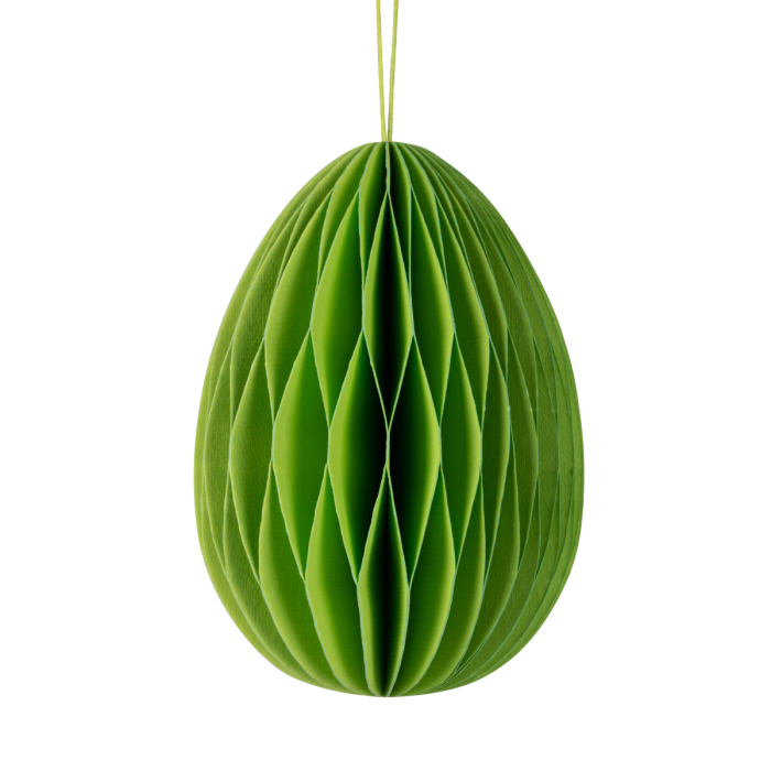 Påskeæg i papir grøn nuance 7,5 cm