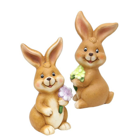 Påskehare med blomst