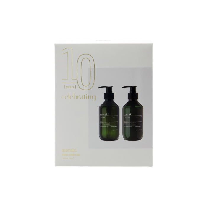 Gaveæske Meraki med håndsæbe og håndlotion Cotton Haze