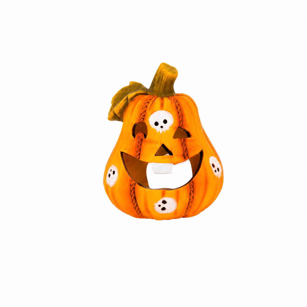 Pumpkin candle holder