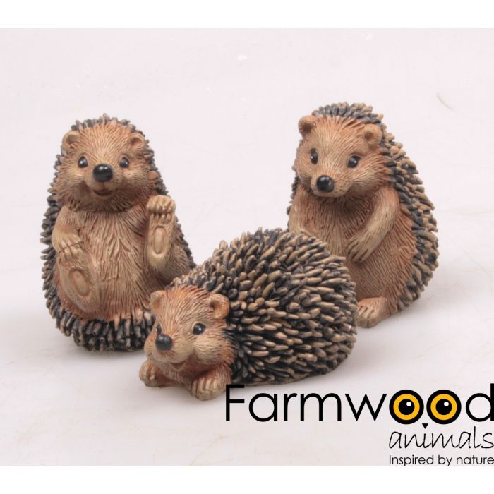 Pindsvin små figurer til dekoration