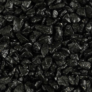Black marble pebbles