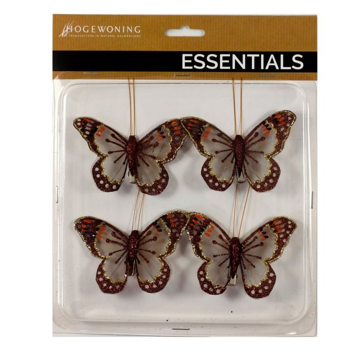 Butterflies with clips