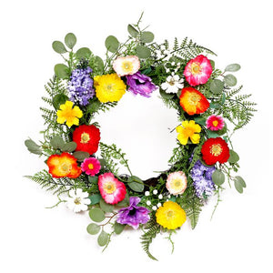 Blomsterkrans multifarvet