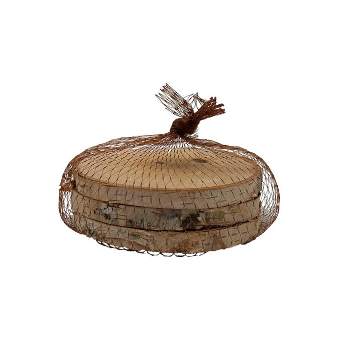 Træskiver i birk 9 cm i dia 3-pak