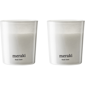 Meraki Duftlys Fresh Linen 2 pk