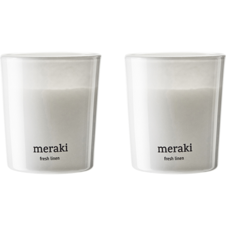 Meraki Duftlys Fresh Linen 2 pk