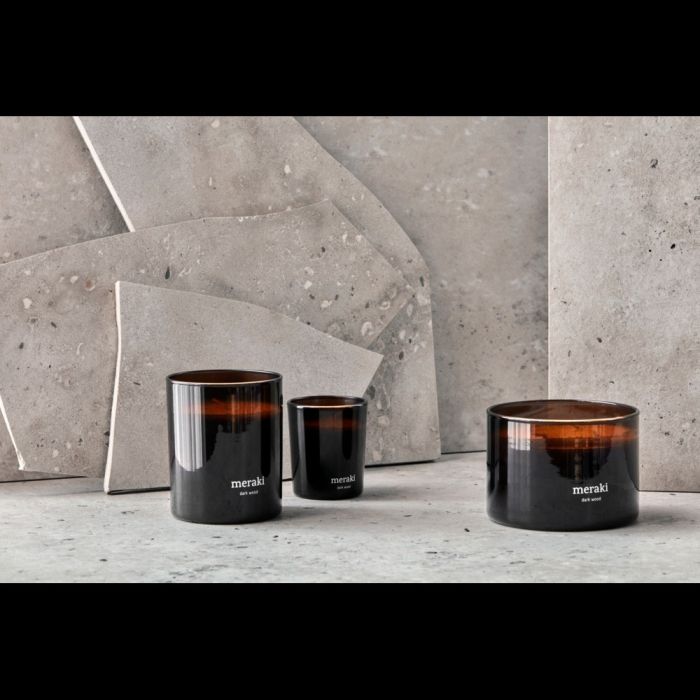 Meraki Duftlys Dark Wood 2 pk