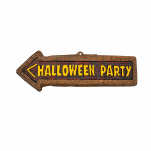 Halloween plastic arrow door sign