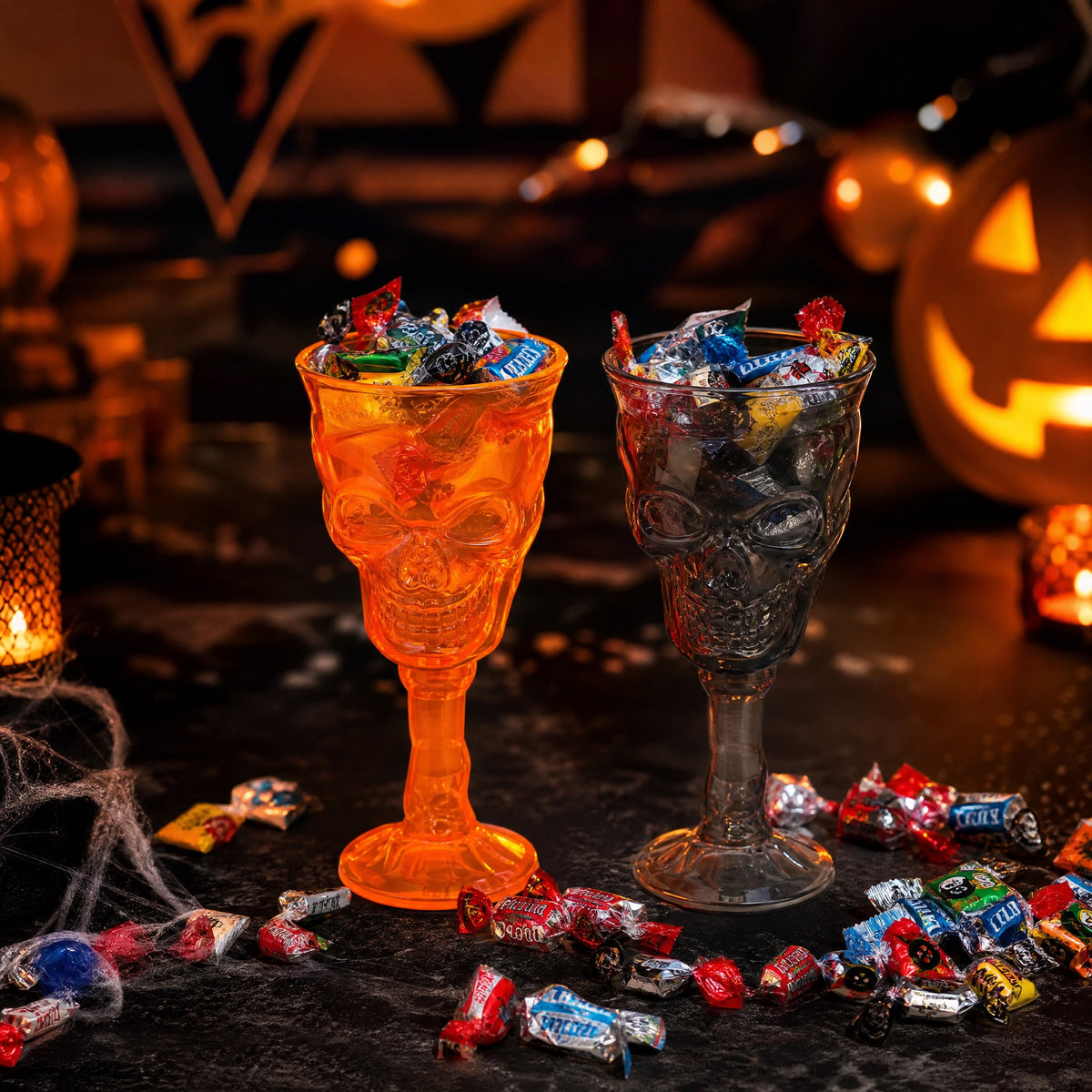 Halloween luxury plastic wine glass